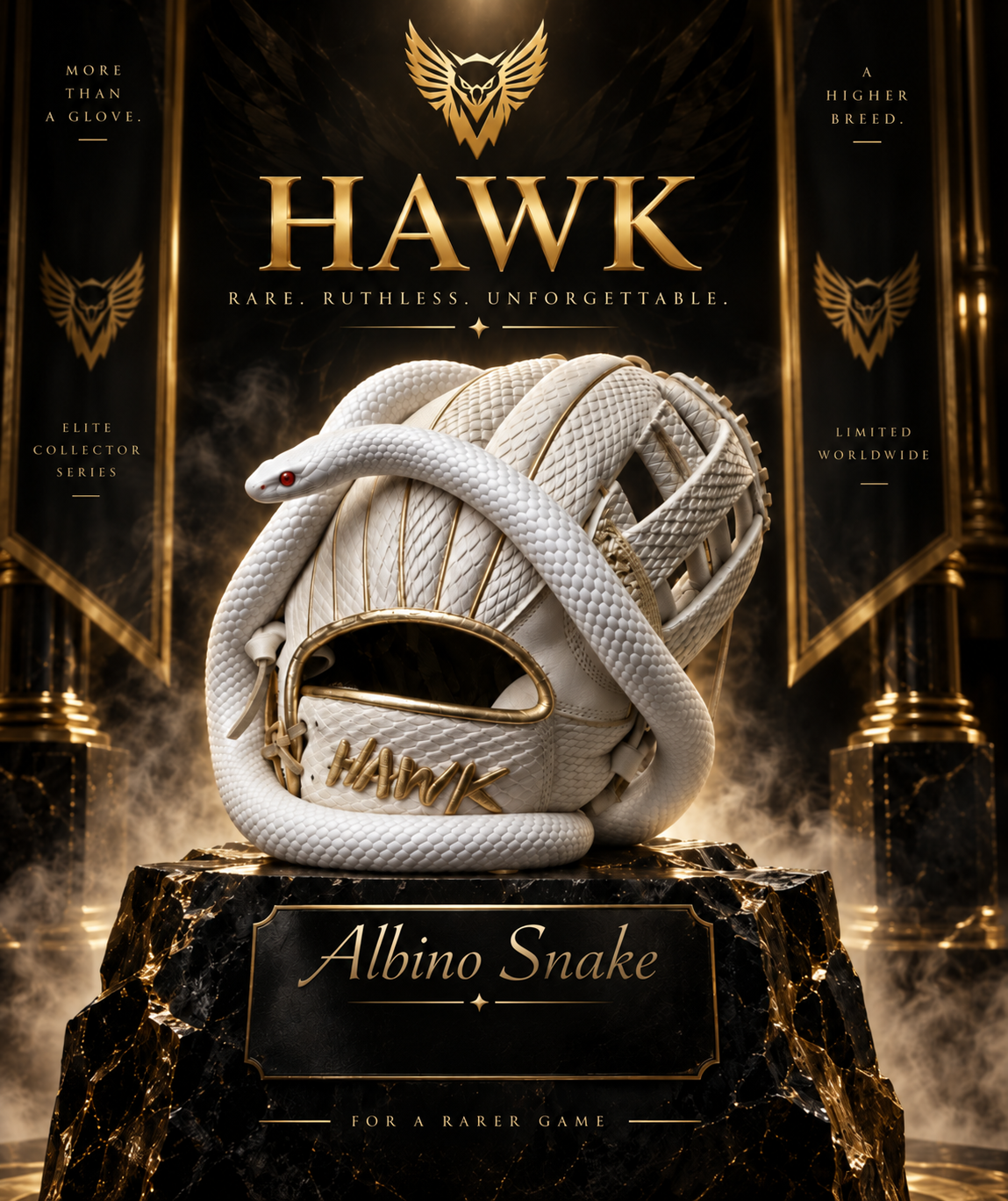 Hawk Series Albino Snake Fielding Glove